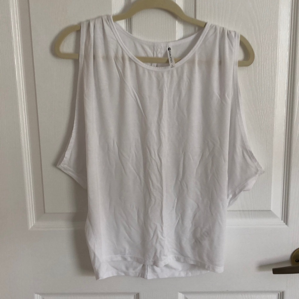 White Fabletics Loose Shirt